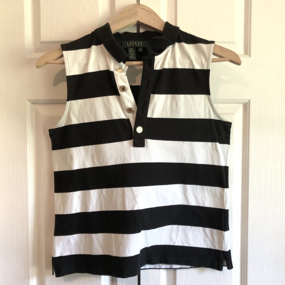 Sleeveless/striped Ralph Lauren Top